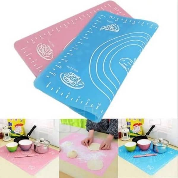 Best Silicone Roti Mat for Kitchen | Food Grade Non-Stick Silicone Roti Mat & Dough Rolling Mat | Large Silicone Baking Mat, Chapati Rolling Mat, Silicone Pastry Mat, Rolling Dough Mat, BPA-Free Reusable Silicone Kitchen Mat