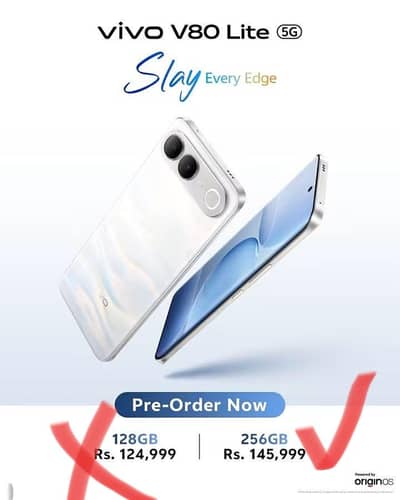 Vivo V80 Lite 5G 8/256 BOX Pack
