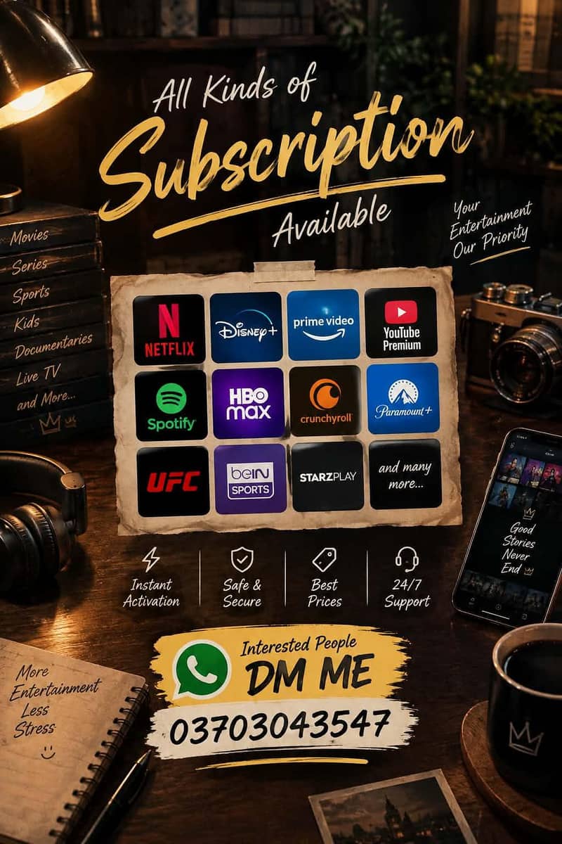 IPTV subscription available 1