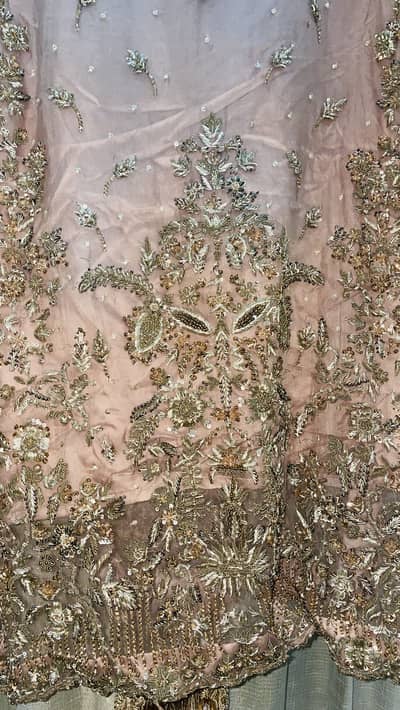  Tea Pink Heavy Dapka Embroidered Dress – M to L 