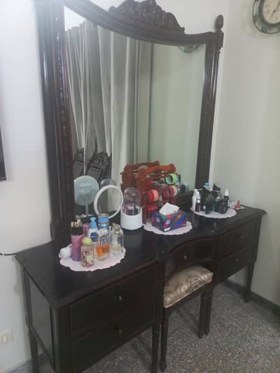 Wooden Dressing Table with stool