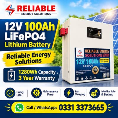 RES 12V 105Ah LiFePO₄ Lithium Battery | Long Life | High Performance