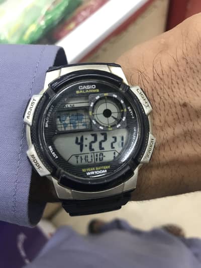Casio watch model wr100m
