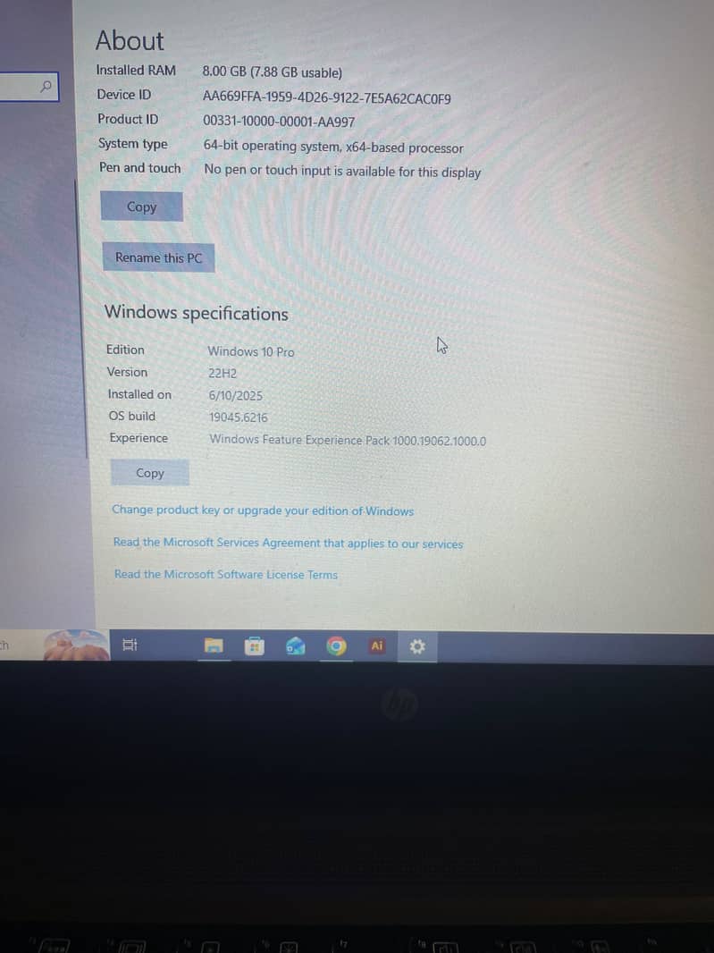 HP Core i5 6th Generation 2