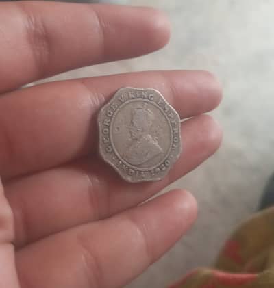 192o brithish india2 Anass george v original antique coin