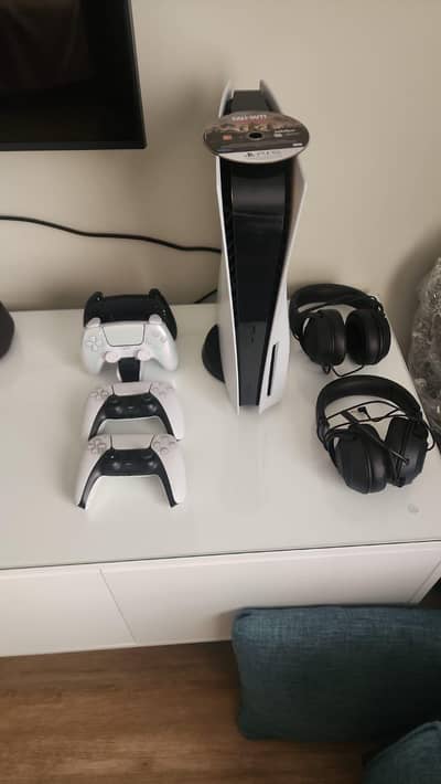 play Station 5 with controller