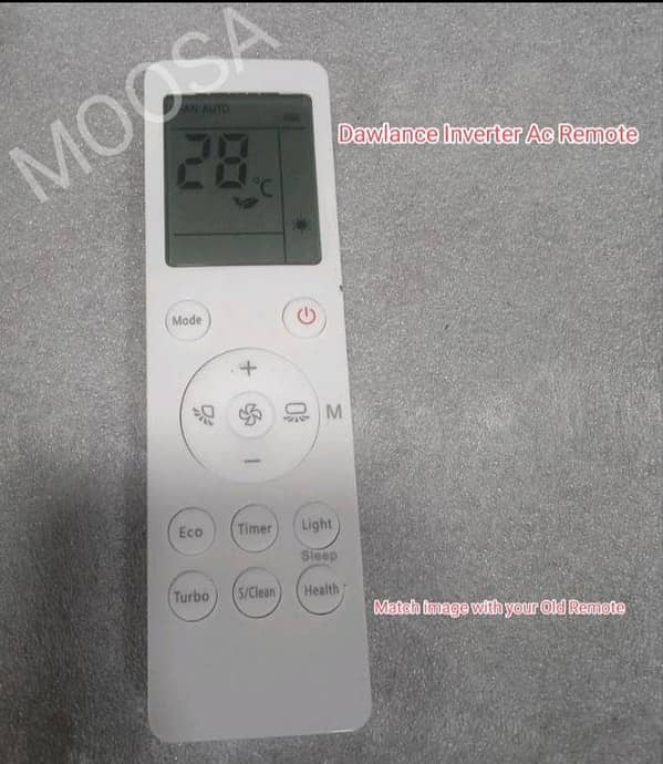 Dawlance Inverter AC Remote / Dawlance Remote / AC Remote