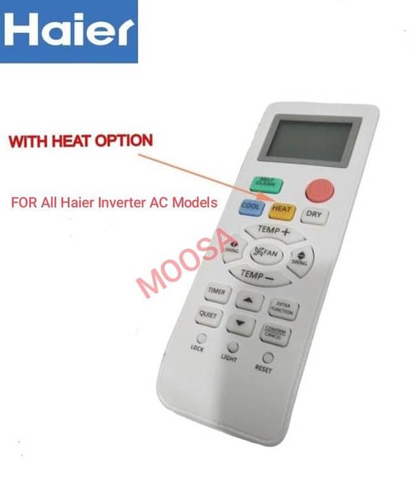 Haier AC Remote for Haier Air Conditioners and Heat AC Units