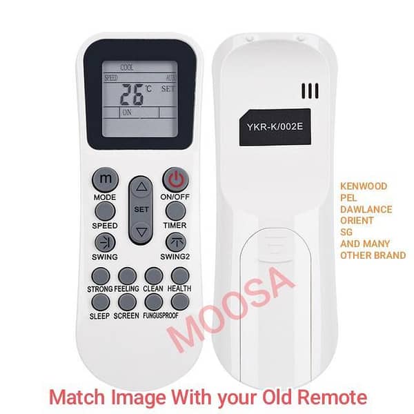 Kenwood Pel Orient SG AC Remote