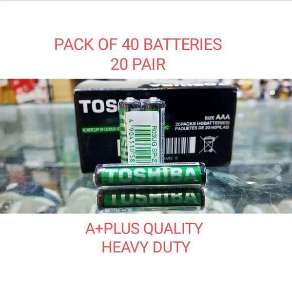 TOSHIBA AAA Size Batteries Pack – Non-Rechargeable AAA Cells