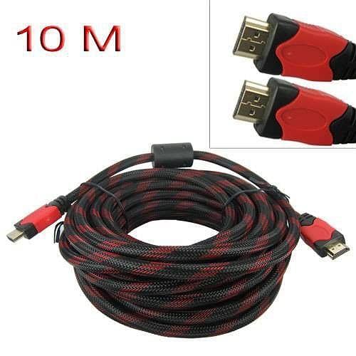 HDMI cable, 10 meter length, high-definition video and audio transmission