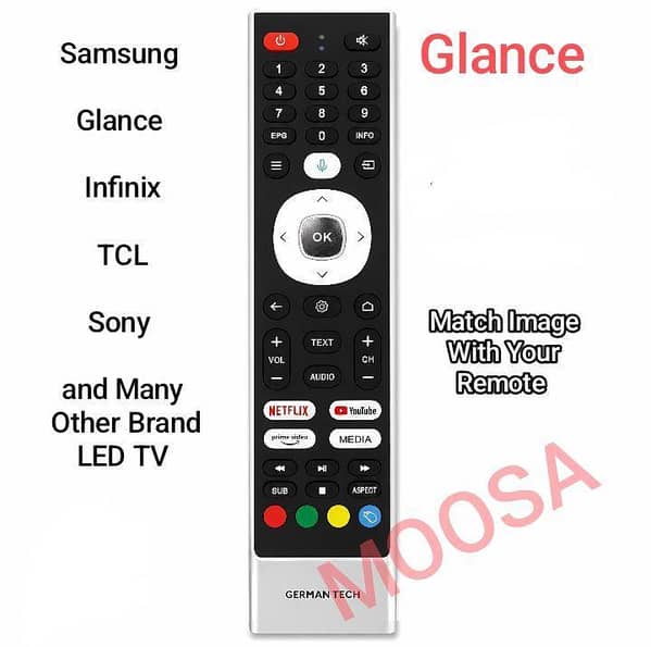 Glance LED Remote / Glance Android Remote / Samsung Remote / Malaysian LED Remote /