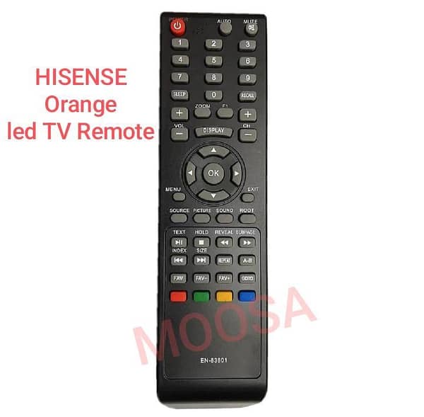 Hisense Led / Orange Led Remote / LED Remote