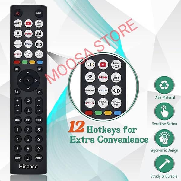 Hisense LED Remote / Hisense Android Smart LED Remote
