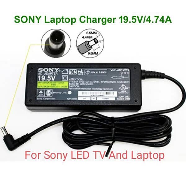 Sony TV Laptop Adapter Sony Charger 19.5v