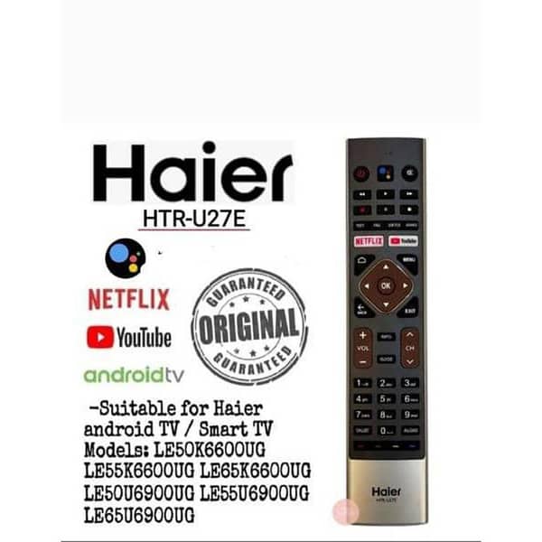 Haierr voice  original Led Remote / Haierr voice remote /