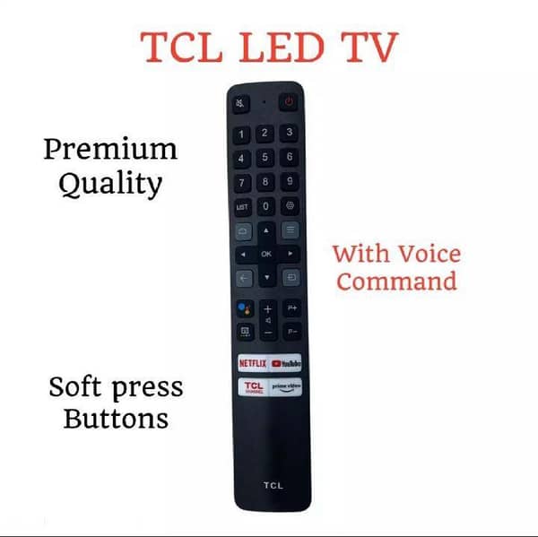 TCL NEW VOICE REMOTE / TCL VOICE Bluetooth REMOTE / TCL ANDROID VOICE REMOTE / TCL NEW LED REMOTE / TCL LED TV REMO