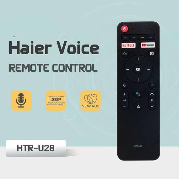 Haier VOICE REMOTE / HTR-U28 / Haier ANDROID LED REMOTE / Haier TV REMOTE / Haier REMOTE