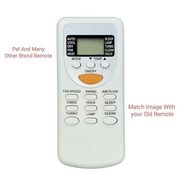 Pel AC Remote for Pel Air Conditioners