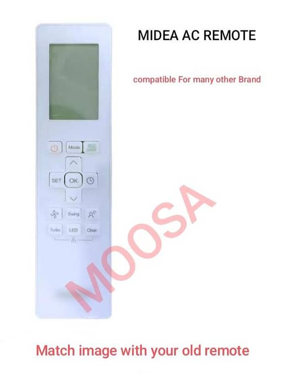 Midea RG10B(B)/BGEF Air Conditioner Remote