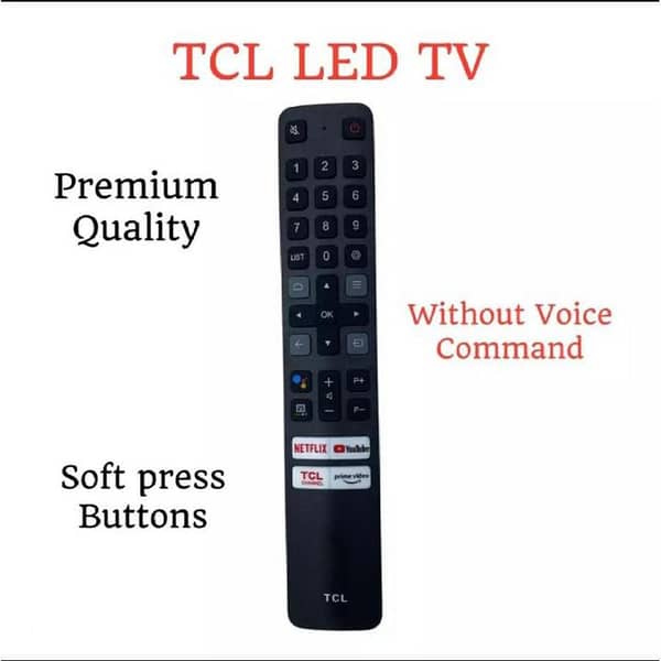 TCL NEW REMOTE / TCL ANDROID REMOTE / TCL LED TV REMOTE / TCL WITHOUT VOICE REMOTE
