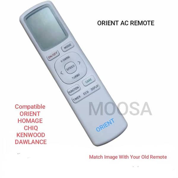Orient Ac Remote - Universal Air Conditioner Remote for Orient and Compatible Brands