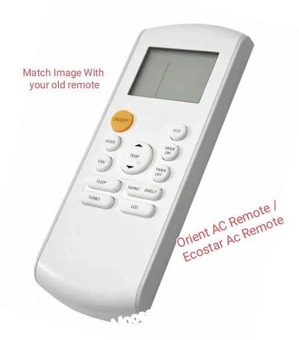 Orient Ac Remote / Ecostar Ac Remote / Air condition Remote