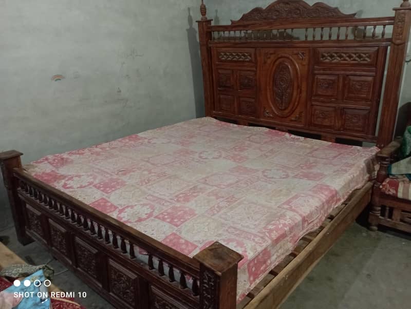 double bed with foam 1