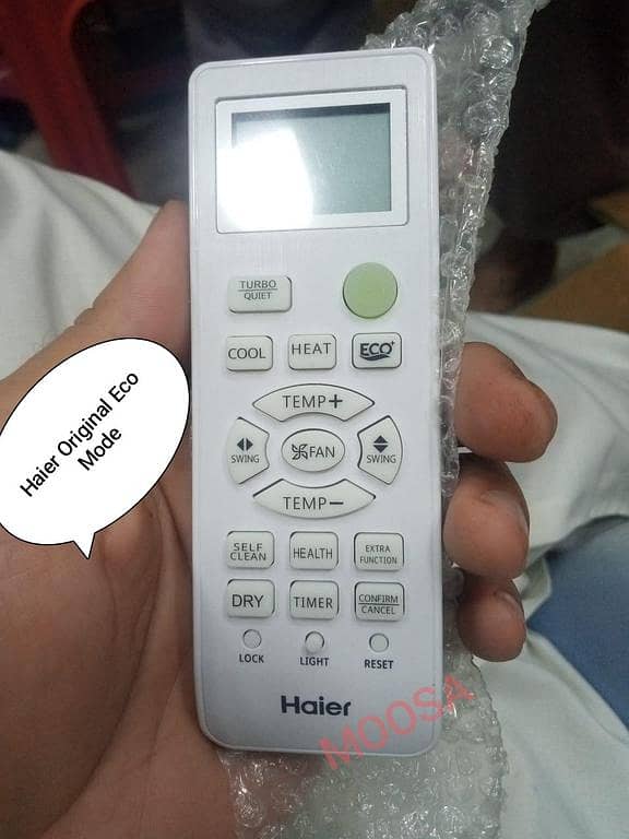 Haier Eco Mode Ac Remote / Haier Original Eco Mode  Ac Remote
