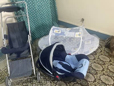 Baby parm stroller and sleeping bet