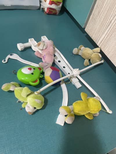 Cot mobile , gym, baby carrier