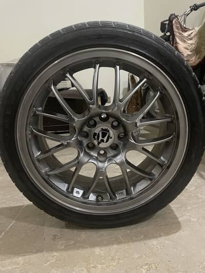 17 Inch Alloy Rims + Tyres For Sale