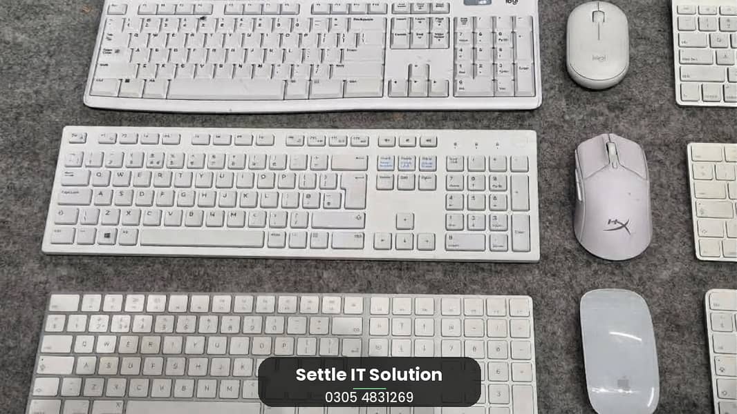 Wireless Keyboard & Wireless Mouse (Apple, Logitech, HyperX) 6