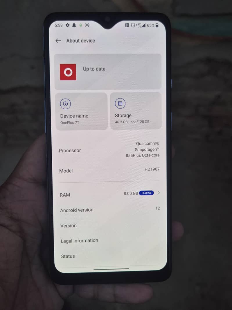 One Plus 7T 6