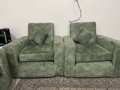 Sofa for sale emerald green velvet 5 seater