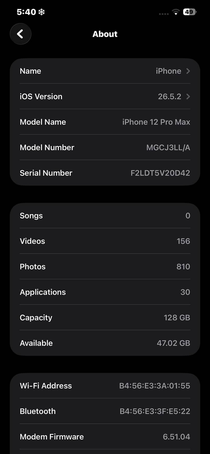 Apple iPhone 12 Pro Max 8