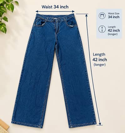 Blue Baggy Fit Jeans
