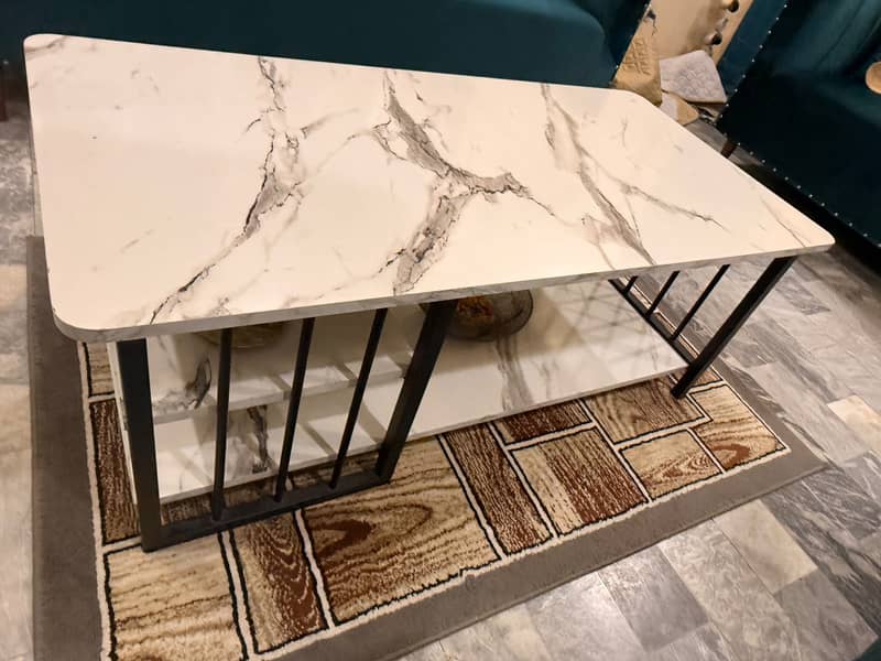 Dining Table | 4 Seater Marble Top Dining Table 4