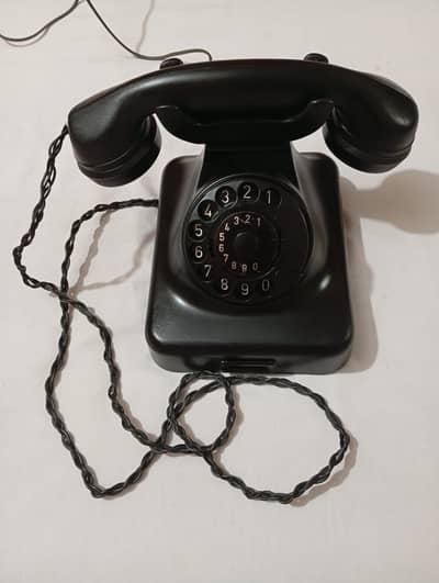antique classic vintage rotary telephone set