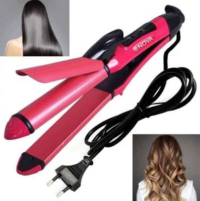 2 in 1 nova hair straightener and curler