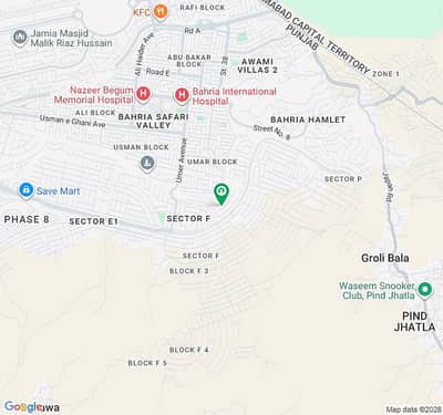14 Marla Gali Corner Plot for Sale in Sector F-1, Phase 08, Rawalpindi