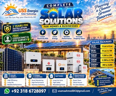 Solar Service Solar Batteries Solar Panals Installation Service