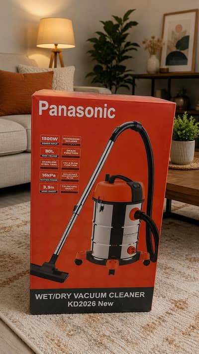 Panasonic High Power Wet & Dry Vacuum Cleaner - 30 Ltr Dust Capacity