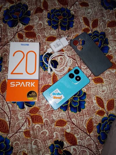 Tecno Spark 20 8+8GB RAM / 256GB ROM – 10/10 Condition