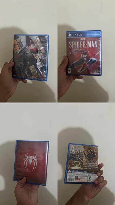 Marvel Spiderman 2018 with customized coverpage ps4 ps5 game cd disk