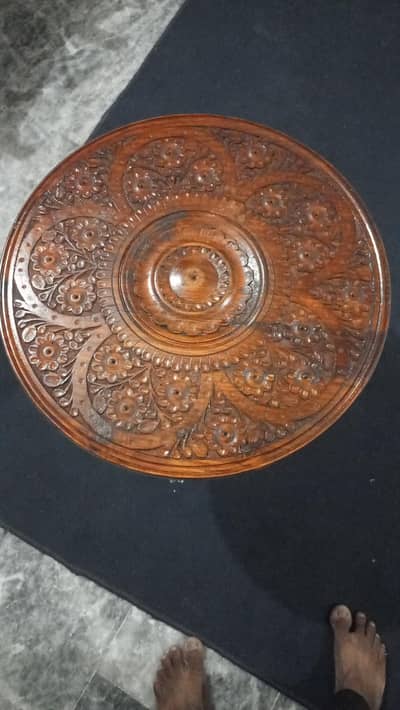 wooden side table
