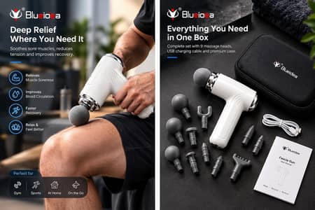 Blueidea BLD-130 Fascia Gun – Deep Tissue Percussion Massage