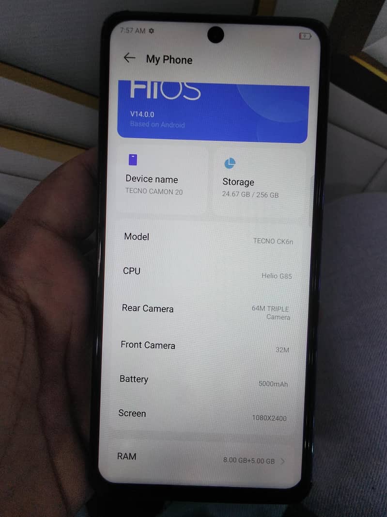 Tecno camon 20 5