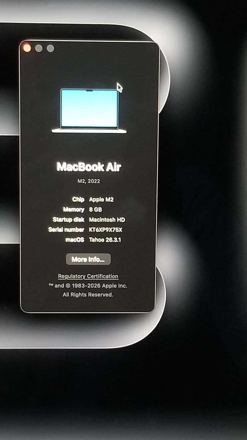 Mac M2 air 2