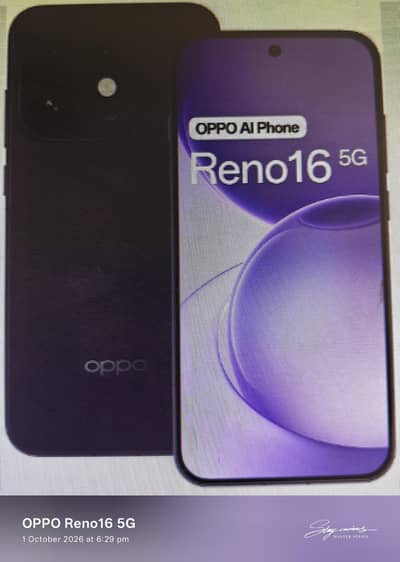 OPPO Reno 16 5G 12 GB 256 GB Twilight Violet color